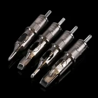 10pcs 0.35MM  Disposable Semi Permanent Makeup Tattoo Cartridge Needle Eyebrow Tattoo Pen Machine Supplies M1 RS RL RM Brown New 2
