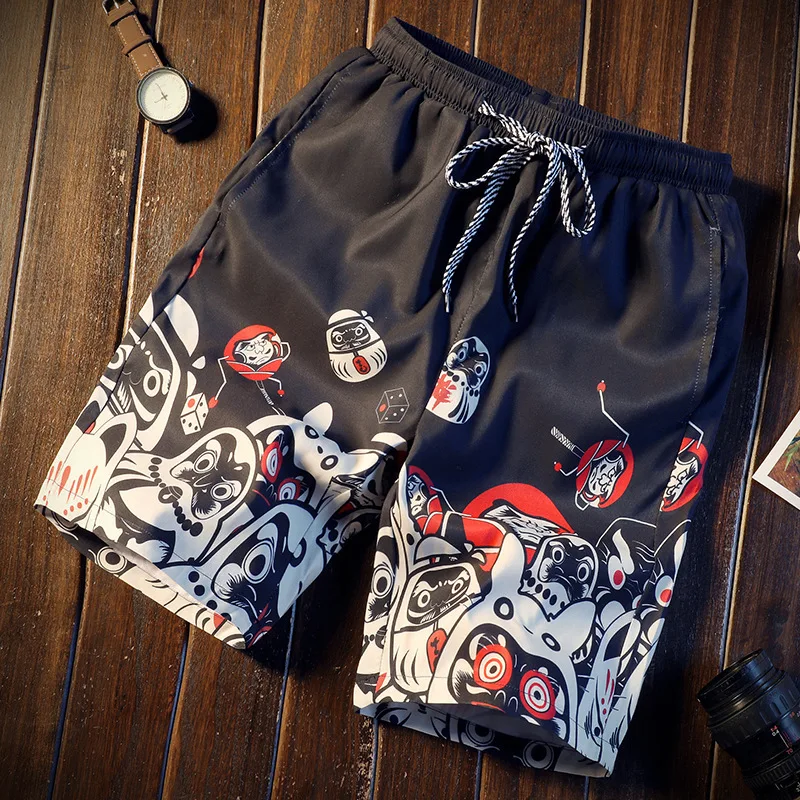 Mens Fashion Summer Beach Shorts Funny 3d Printed Short Pants Male Swimsuit Streetwear Loose Breathable Beachwear Shorts Pants 3