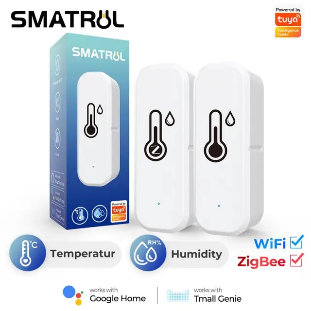 Humidity Sensor WiFi+Bluetoot-h Dual Mode Doodle High Humidity Low Humidity Alarm Real Time Monitoring Humidity Sensor 5