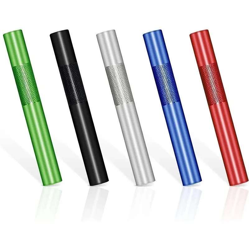 5pcs Aluminium Alloy Tube With 1pcs Cleaning Brushes High Quality Metal Straw Cool Gadget for Men 6