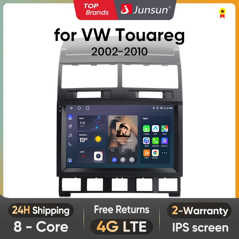 

Автомагнитола Junsun V1 для Volkswagen Touareg 2002-2010, 4G, GPS