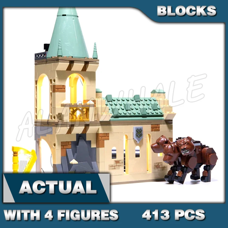

413pcs Magical World of Wizards Fluffy Encounter 3-headed Dog School Room 60138 Building Blocks Toys Compatible Kids Brick
