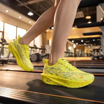 Yoga Starlight Speed Running Shoes with Full-Plate Carbon Flashing, High Elasticity, Cushioning, Night Running Exclusive, Anti-S 1