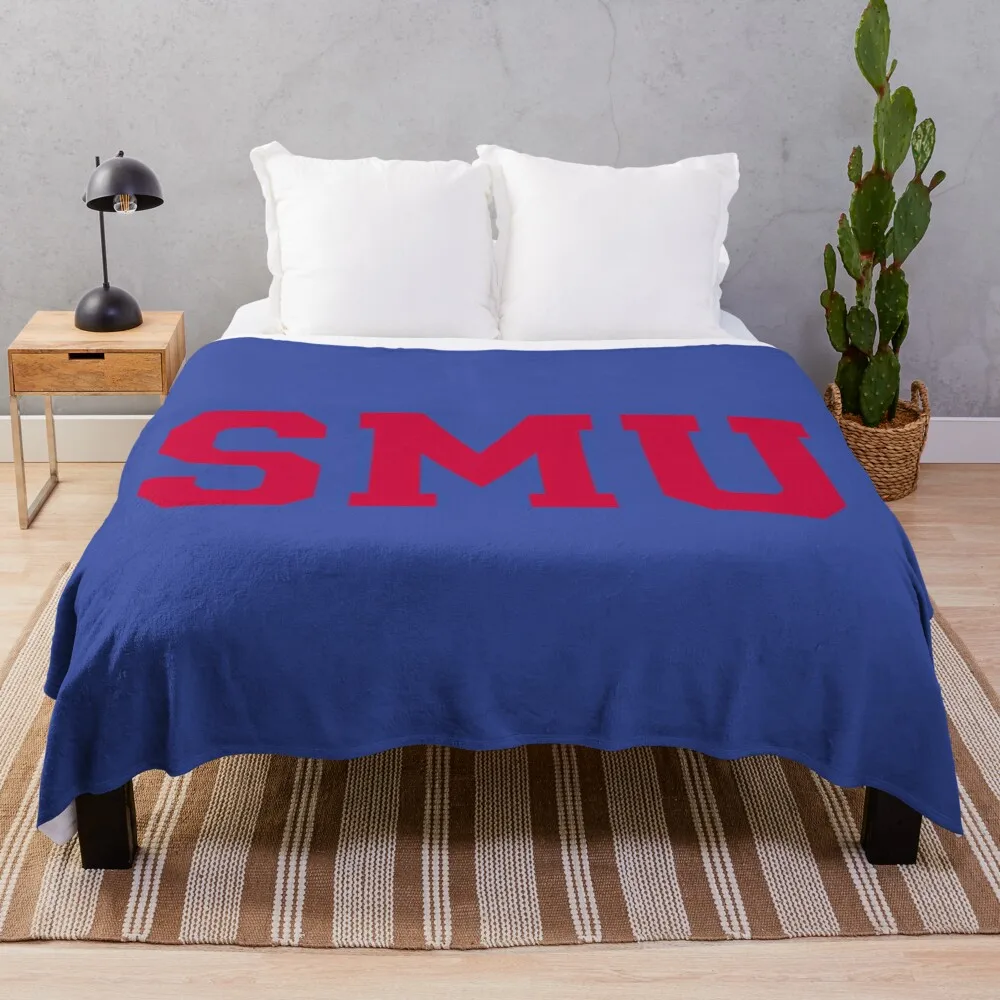 

SMU Mustangs AthleticsThrow Blanket Thermal Blankets For Travel Personalized Gift