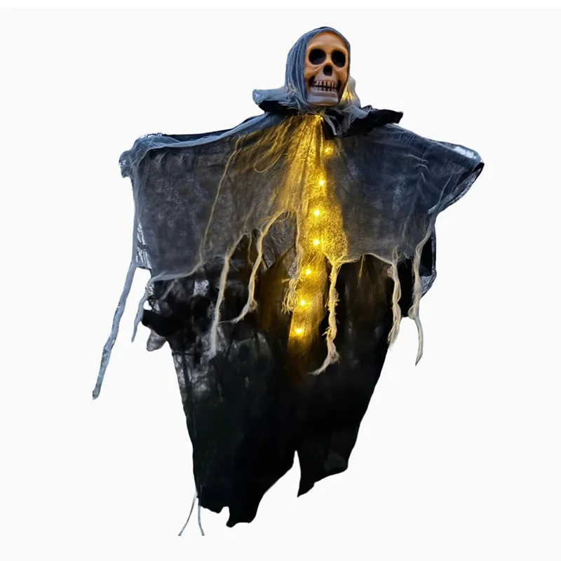 Halloween Glowing Skull Hanging Skeleton 6