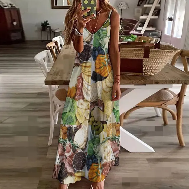 O Vestido Que Combina Elegância e Conforto: Cheese Board Sleeveless Dress 3 Vestido Elegante e Confortável para Ocasiões Especiais