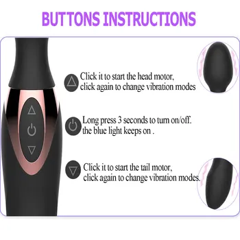 2022 New 10 Speeds Powerful Vibrators for Women,Magic Dual Motors Wand Body Massager Sex Toys for Women G Spot Adult Toys 6