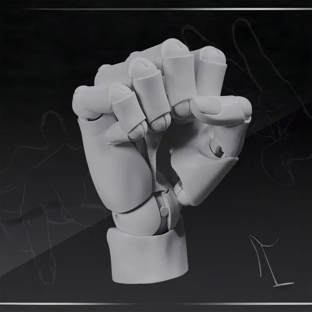 Handmodel 1:1 gelede mannequin hand beweegbare joint 16x8 inch pop met
