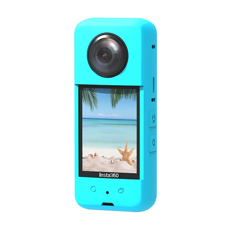 Insta360 X3 용 실리콘 보호 쉘 바디 실리콘 커버, 카메라 보호 케이스 액션 카메라 액세서리