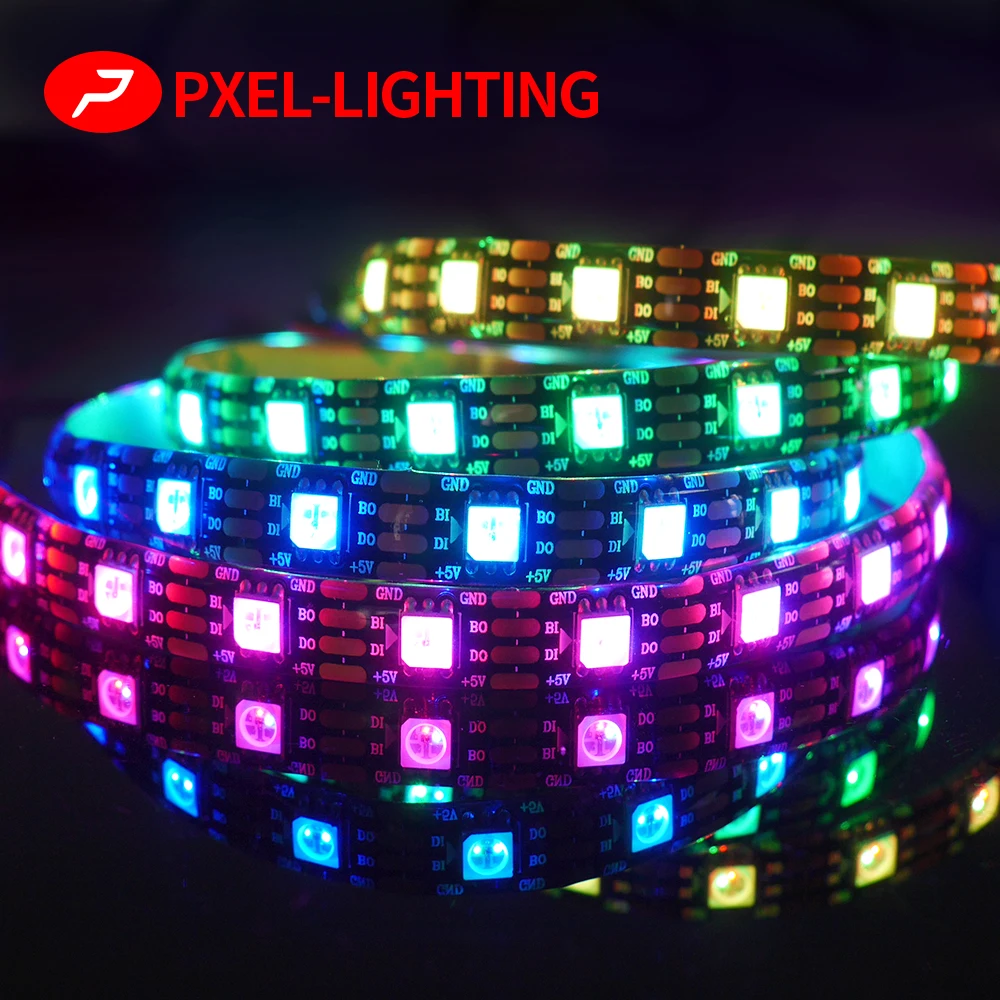 WS2812B WS2815 WS2811 RGB LED Ʈ,  ٷ  ִ 30/60/144 ȼ/Leds/M SMD5050 TV   IP30/65/67 DC5V DC12V