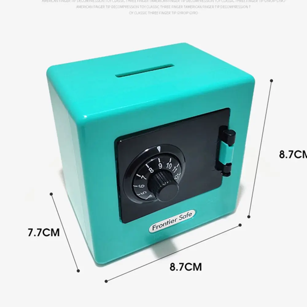 Retro ATM Rotating Password Bank Money Box Cash Coins Saving Box ATM Bank Safe Automatic Deposit Banknote Christmas Gift