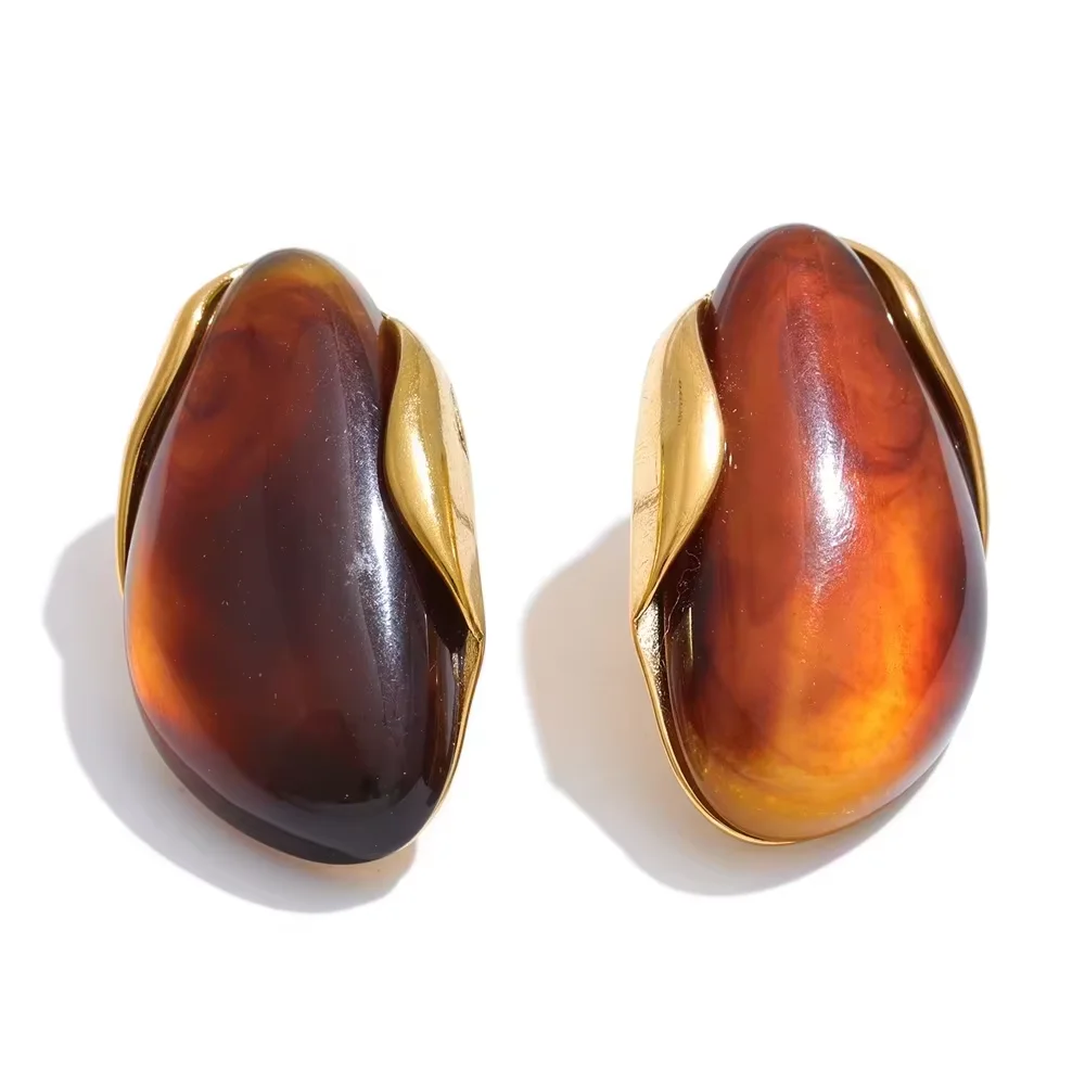 Earrings Amber