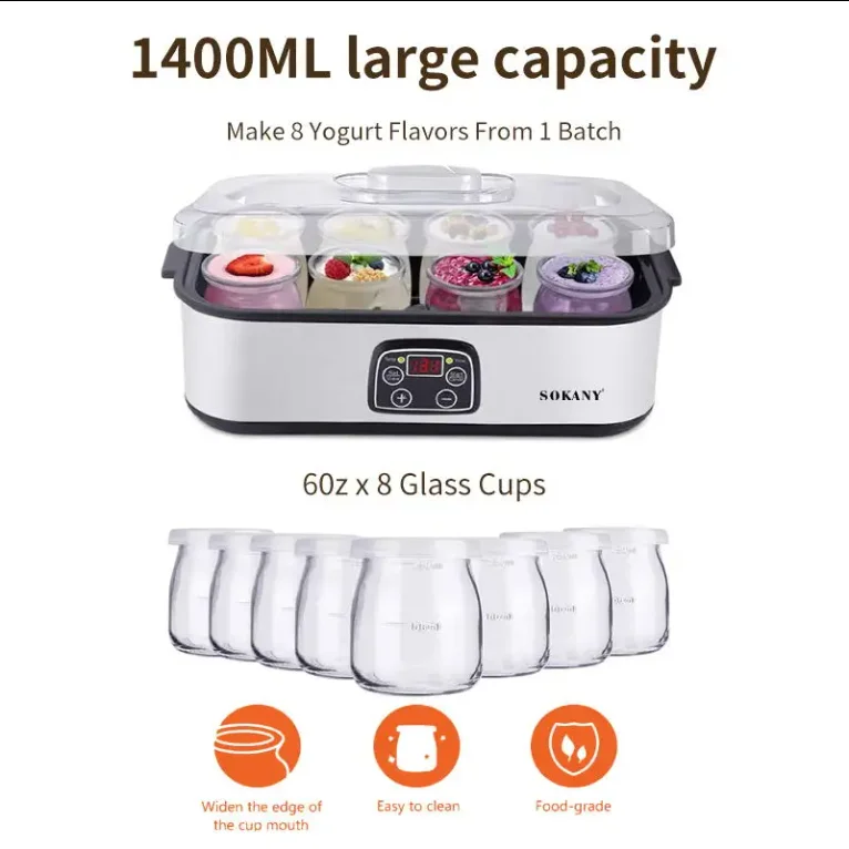 Automatic Yogurt Maker Convenient Seperate 8 Cups Yogurt Maker Machin4 3
