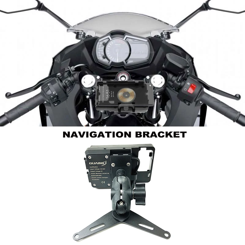 

Для Kawasaki, NINJA400, для ниндзя 400, 2018-2020, 2019, зарядное устройство для мотоцикла, USB-устройство, держатель, подставка, кронштейн 4,0-6,3 дюйма