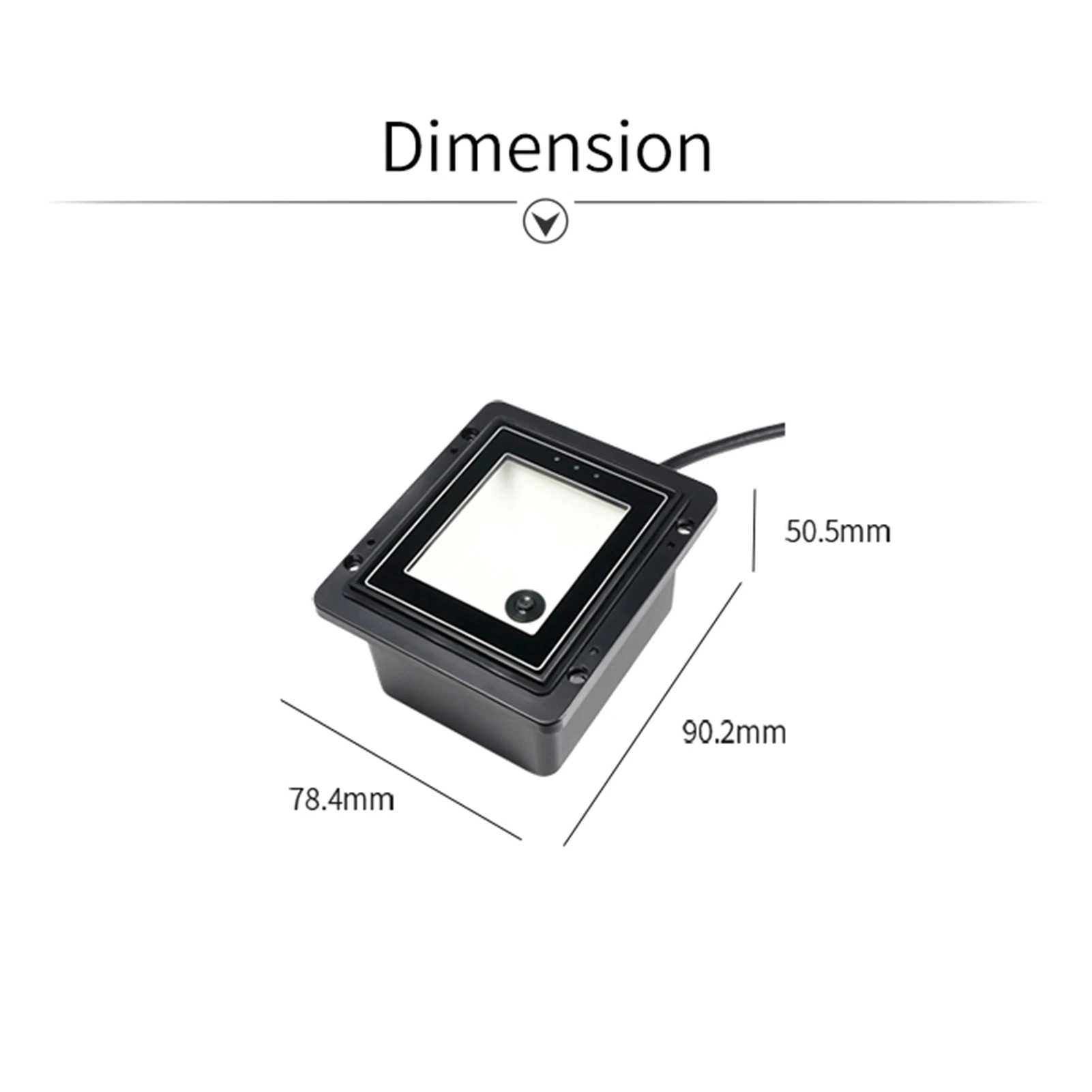 Embedded 1D 2D Barcode Scanner QR Bar Code Reader Module Scanner Auto Scanning for Gate Machine Tickets Checking Mobile Payment fast scanner