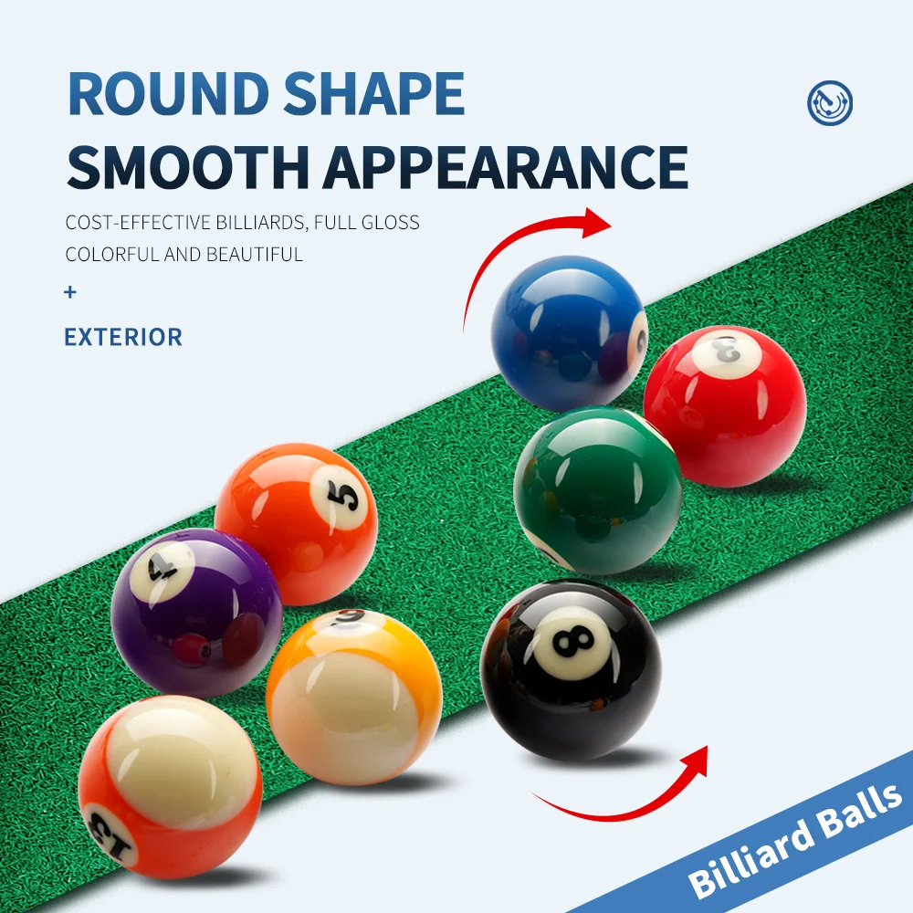 XinKang-Standard Billiard Balls Set, 58mm, 57.2mm, phenolic Resin, Pool Table Balls, Billliard Accessories