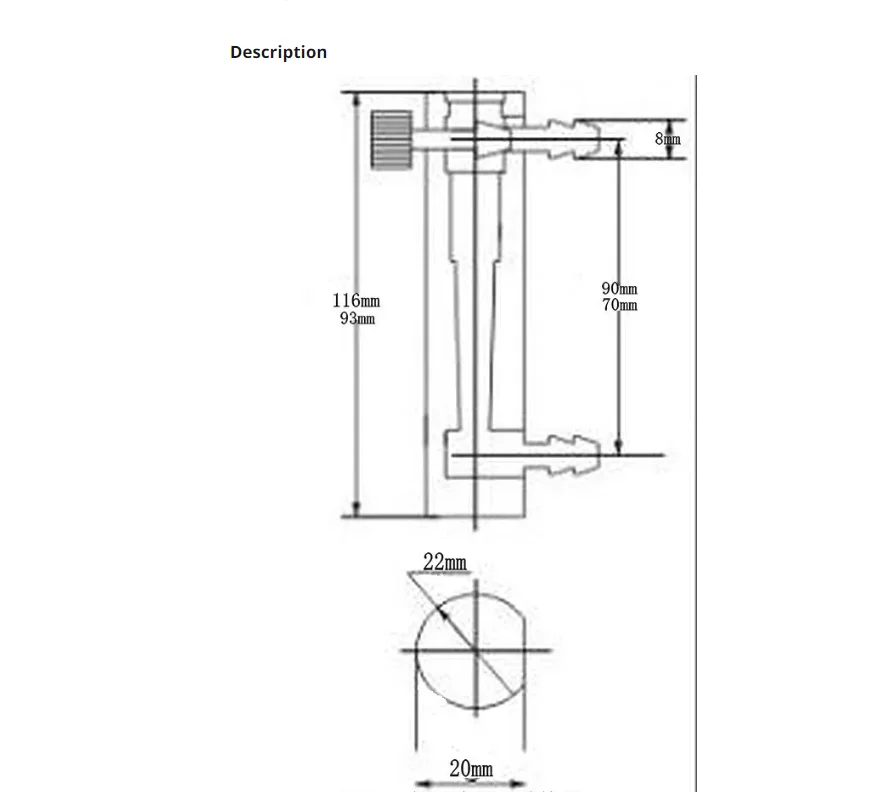 Misuratore Di Portata Gas 1-10LPM - Per Ossigeno, Aria E Gas Vari - Foto 9