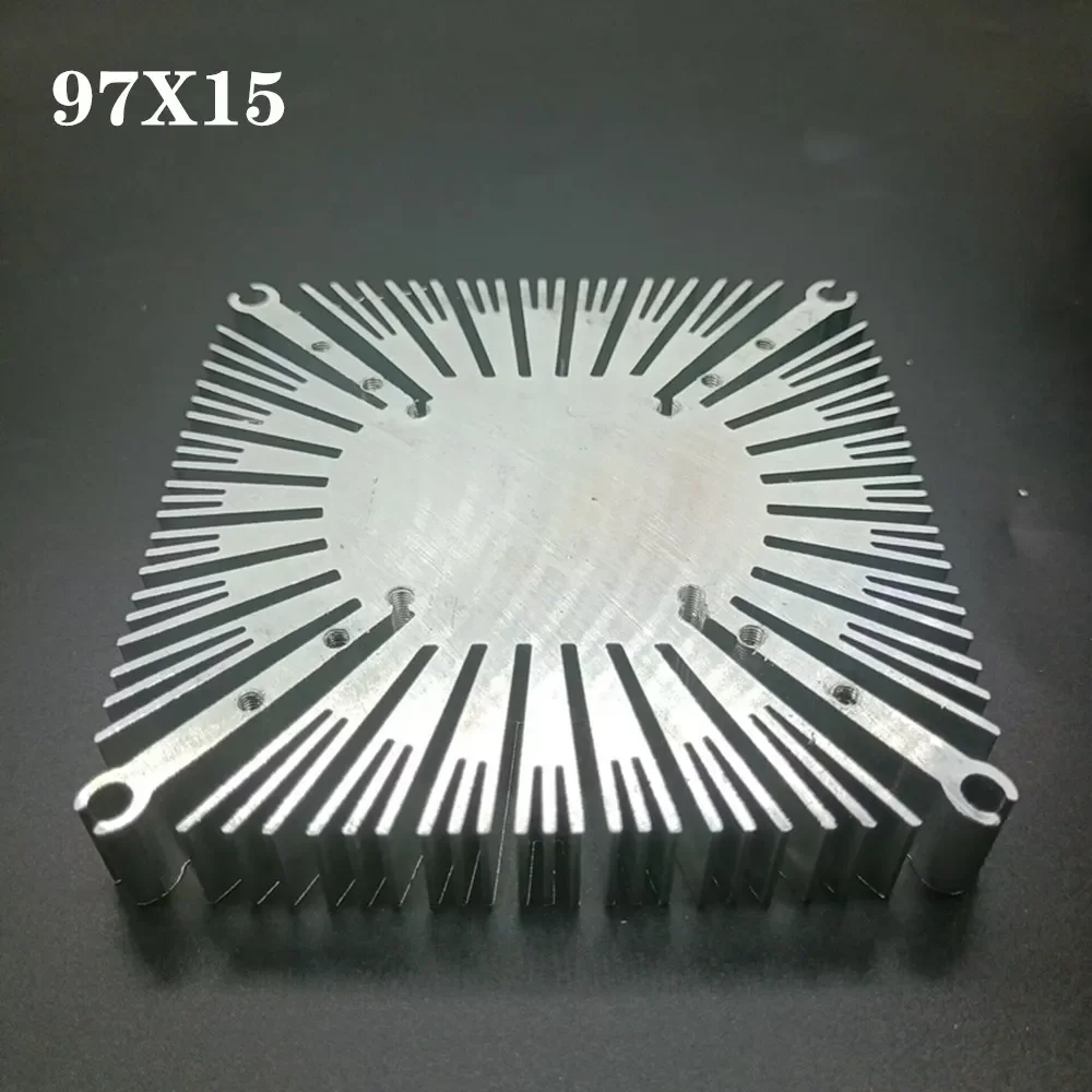 220V 97X15 LED radiator 30W50W60W 80W100W150W Square Aluminum Radiator Suitable High-Power COB Panel Cooling