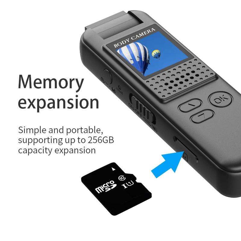 Mini Body Camera Full HD 1080P Body Mounted Camera Small Portable Night Vision Police Body Cam support TF card mini camera - Image 4