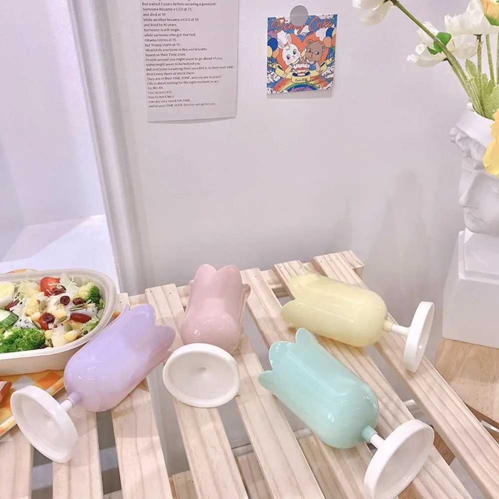 Tulips Storage Bucket Pen Holder Plastic Storage Tank Cup Makeup Brush Holder Desktop Organizer Students Stationery makeup organizer,pen holder,desk organizer,pen and brush holder,desk storage rack,brush holder