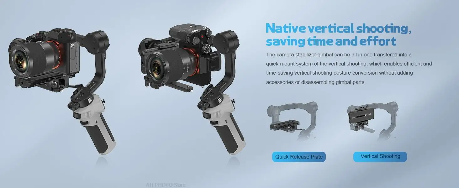 Description Picture 6 of itemZHIYUN WEEBILL 3E Camera Stabilizer 3-Axis Handheld for DSLR Cameras for Film Shooting Live Streaming Interview