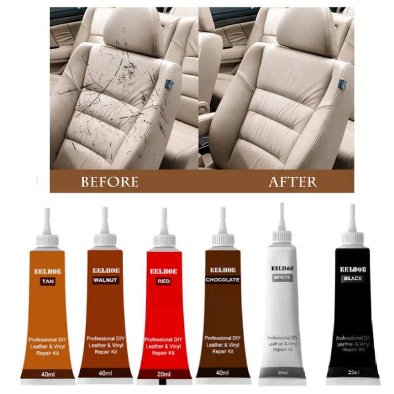 20ML Car Care Liquid Leather Repair Kit Auto Complementary Color Paste Car  Seat Sofa Scratch Cracks Paint Care 10 Colors - AliExpress