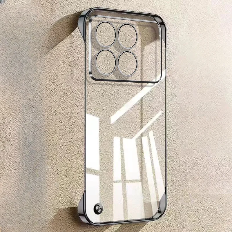 Electroplated Transparent Ultra-Thin Frameless Phone Case - Hard Protective Cover Shell