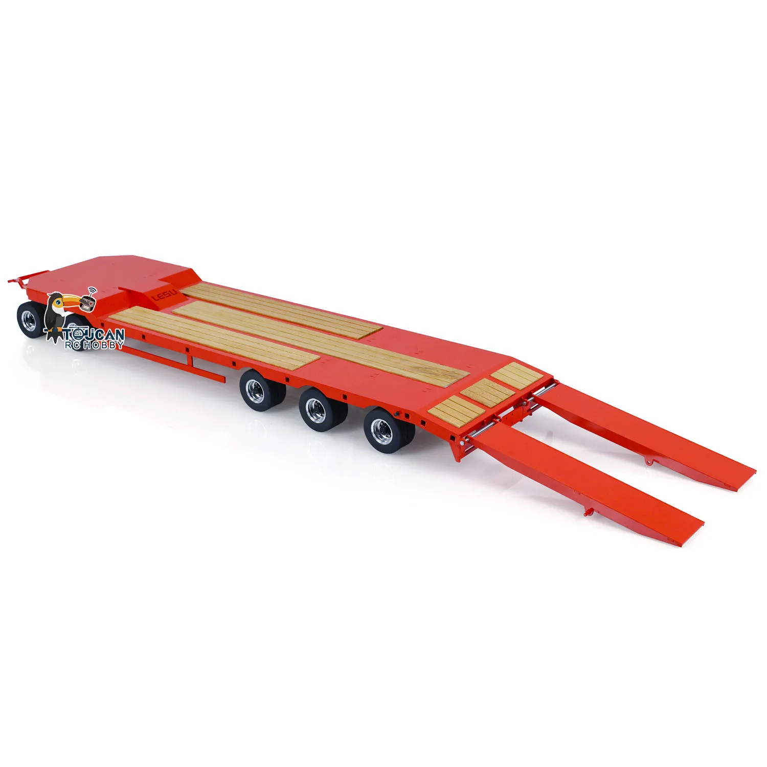 LESU Accessories Metal Flatbed Trailer Finished Spare for Toys 1/14 RC Hydraulic Dumper Truck Tipper Car Parts THZH1774 6