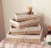 Woven Storage Baskets Metal and Rattan Organizer Storage Boxes with Cotton Lining Clothes Organizer Basket Bedroom Accessories 4