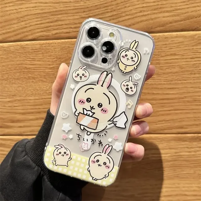 Cute Chiikawa Magsafe Magnetic Phone Case for Samsung Galaxy S25 S24 S23 S22 S21 S20 FE Plus Ultra 5G Soft Cover - Image 5