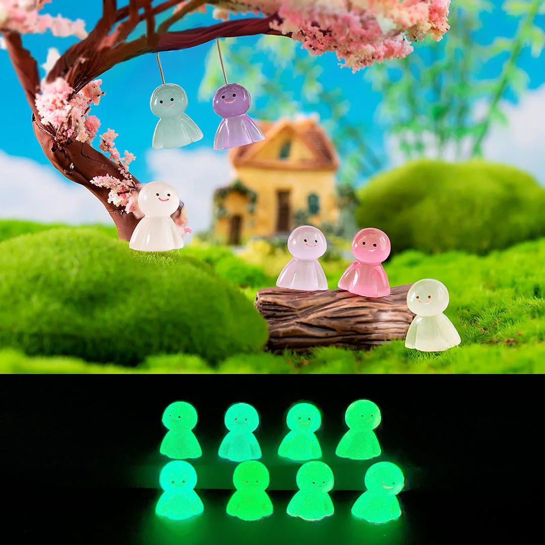 Mini Luminous Briquettes Elf Dust Sprite Micro Ornaments Glowing Potted  Ornament