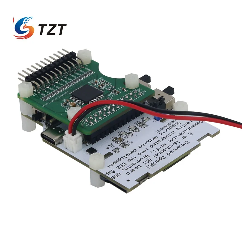 TZT GeekBCI 8/16채널 강화형 OpenBCI 블루투스 WiFi 브레인 컴퓨터 인터페이스 개발 보드(아두이노용 USB 동글 포함)