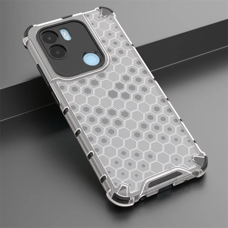 

For Xiaomi Redmi A2 Plus Cover Redmi A2 Plus Capas Shockproof Bumper Transparent Back Honeycomb Clear Cover Redmi A2 Plus Fundas