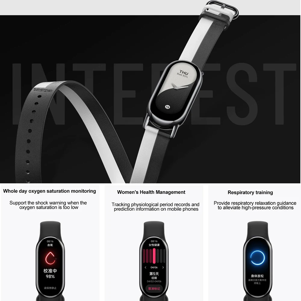  Xiaomi Mi Band 5 Smart Bracelet Swim Sport Monitor impermeable  Versión internacional (negro) : Electrónica