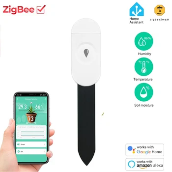 Smart Zigbee Soil Tester Real Time Temperature Humidity Moisture Sensor for Home Real Time Monitor For Home Garden 1