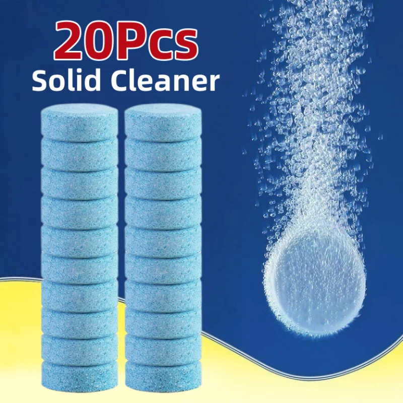 20Pcs Solid Cleaner Car Windscreen Wiper Effervescent Tablets Glass Toilet Cleaning Car Accessories