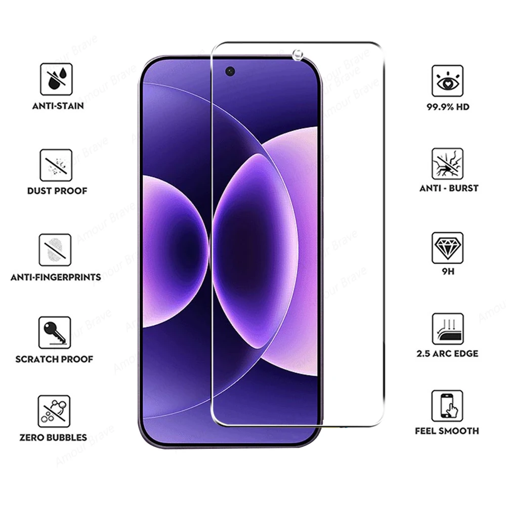 Premium Tempered Glass Screen Protector Set - 5 Pack