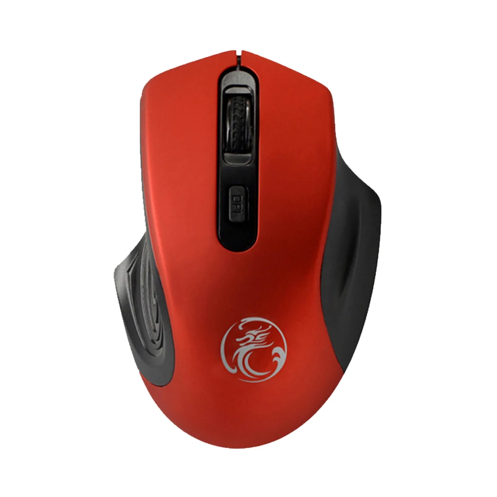 Wireless Silent Computer Mouse 4 Buttons Gaming Mice Computer Notebook Accessories Black