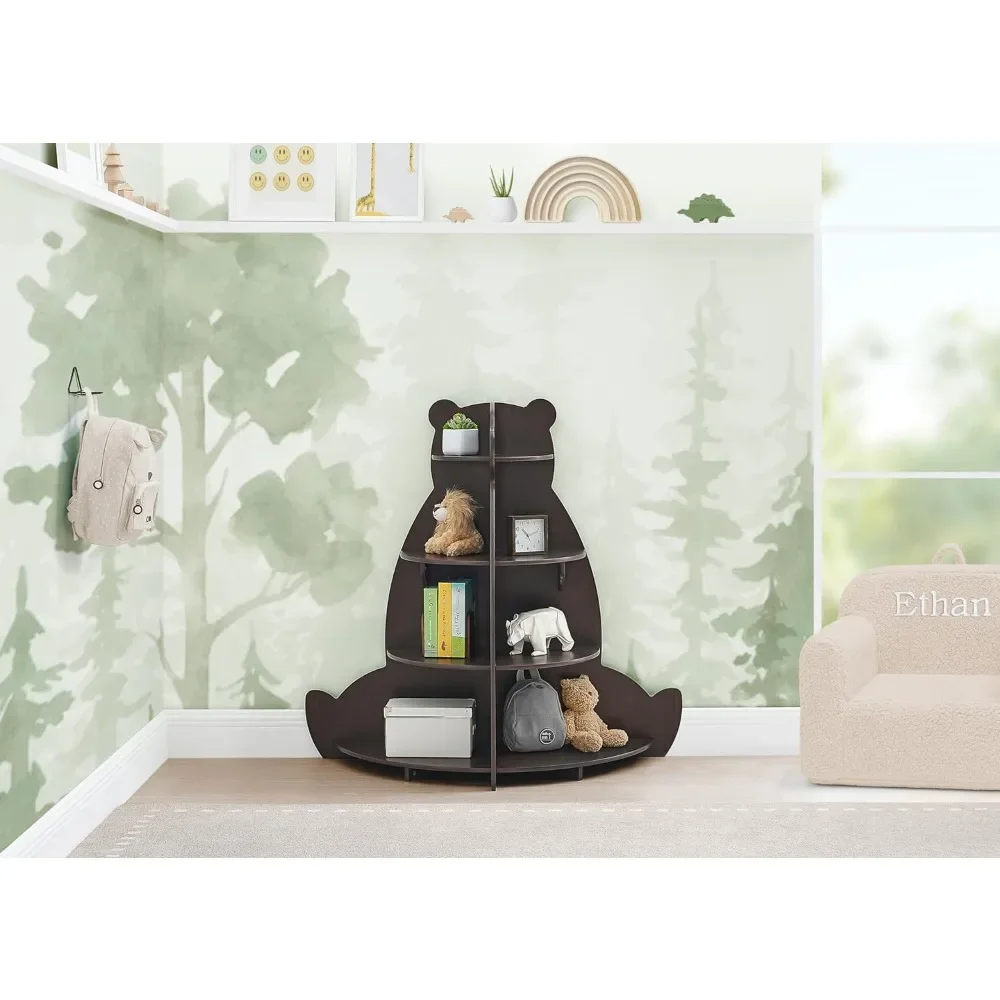 Children's Bookcase, Tree Bookcase - Gold Medal Certification, Natural Craftsmanship, Big Tree Shaped Children's Bookcase 2