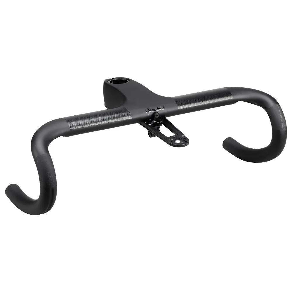 Carbon Fiber Road Integrated Cockpit IC OD2 Handlebar -10° Reduce Resistance Bent Drop Bar Racing Bike Hidden Cable Handlebars 2