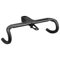 Carbon Fiber Road Integrated Cockpit IC OD2 Handlebar -10° Reduce Resistance Bent Drop Bar Racing Bike Hidden Cable Handlebars 2