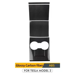 Center Console Cover Interior Decor Modification for Enhanced Design and Functionality (Glossy Carbon ABS)