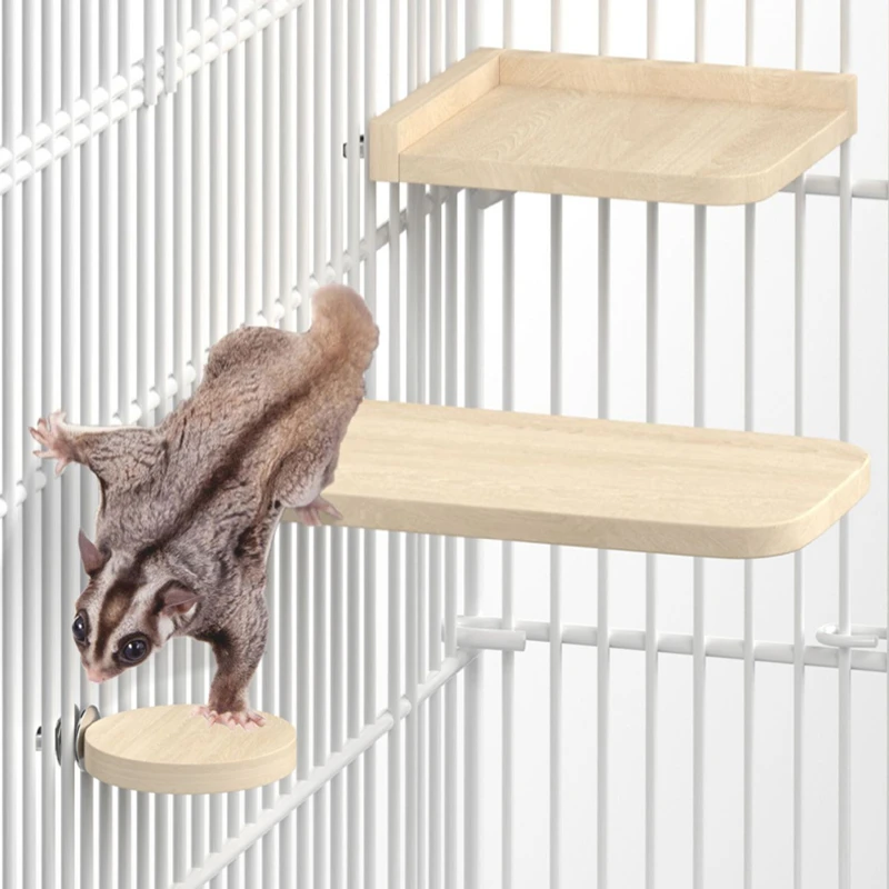Wooden Cage Platform Set 1