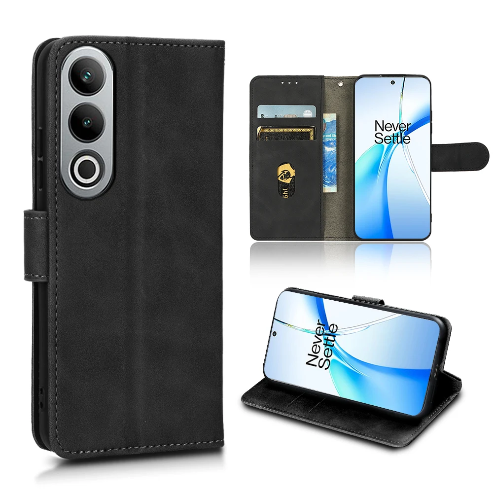 Per Oneplus Nord Ce4 Custodia Skin Feel Cover In Pelle Flip Phone Per One Plus Oneplus Nord Ce 4 Nordce4 5G Porta Carte Di Credito Shell