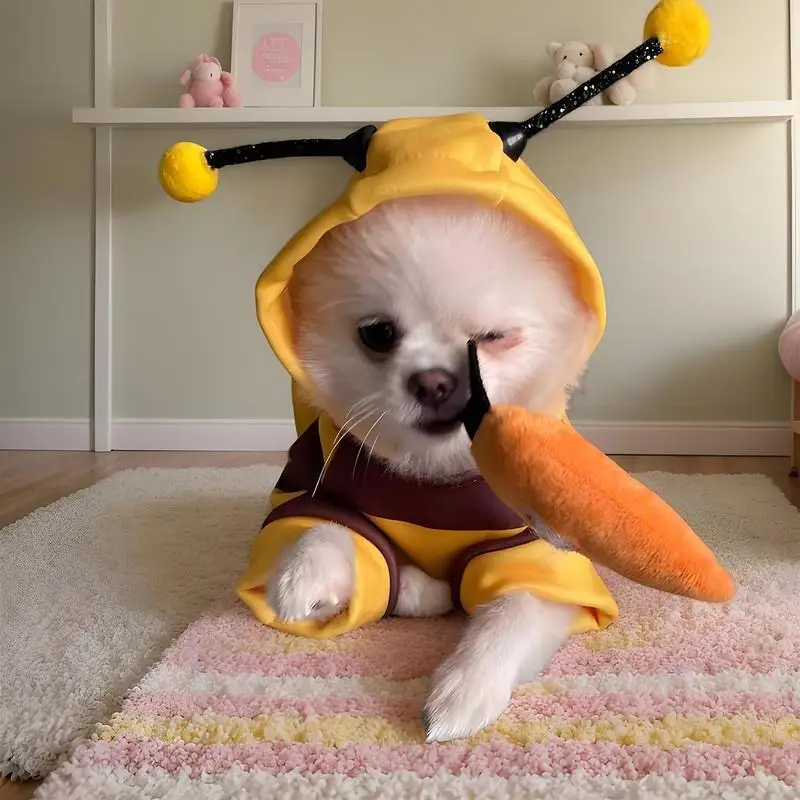 Adorable Dog Bee Costume for Pets