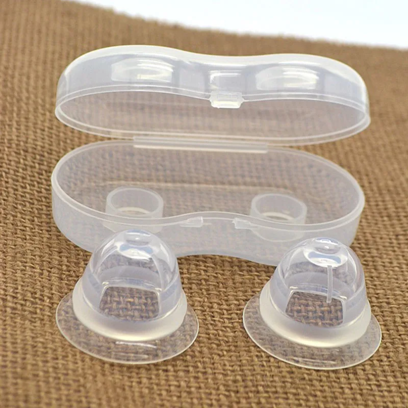 2PCS Silicone Nipple Correction Niplette Welnove Nipple Shield Sucker Corrector Flat nipple sucking corrector