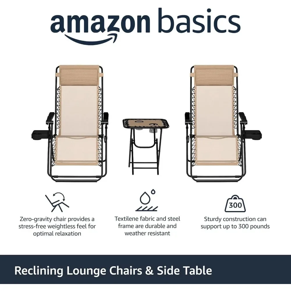 Set of 2 Massage Chair Folding Foldable Dog Bed Relaxing Sofa for 1 Person Beige Portable Folding Chairs Beach Visors Arm Rest