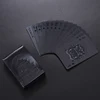 New Black Poker No Color Playing Cards Waterproof PET/PVC Plastic Poker Tourism Souvenir Board Game 3