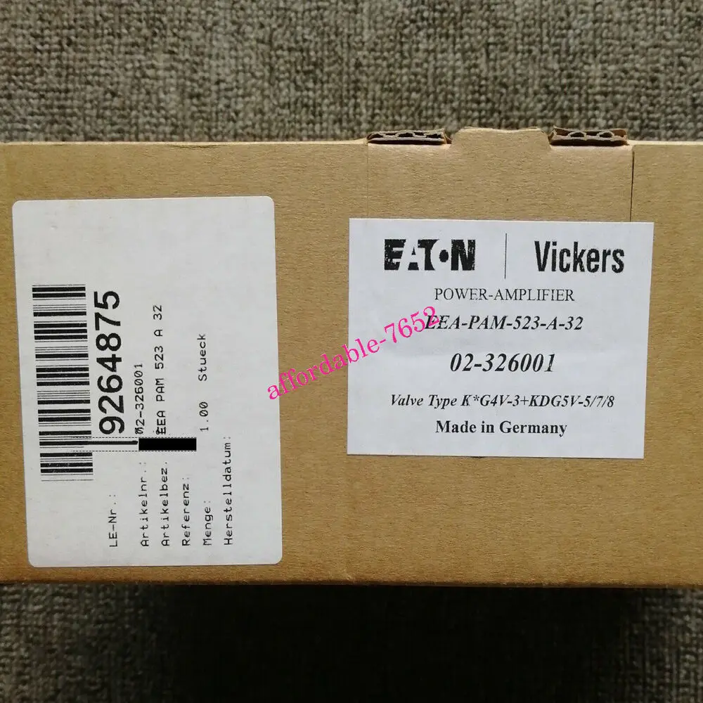 

Новый Eaton Vickers EEA-PAM-523-A-32 02-326001 усилитель мощности или FedEx