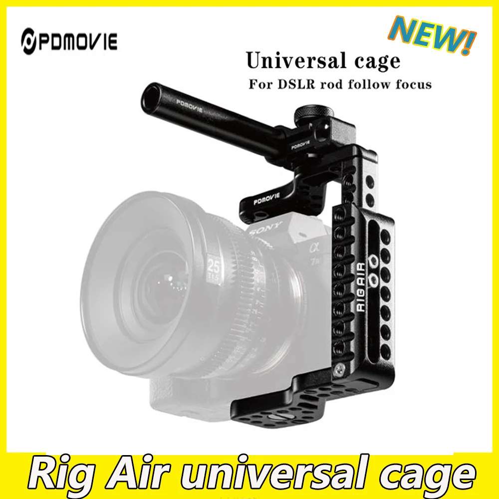 Pdmovie Follow Focus Gabbia Universale Per Sony A6300 A7 Panasonic Gh4 Bmpcc 4K Fotocamera Dslr Follow Focus Rod